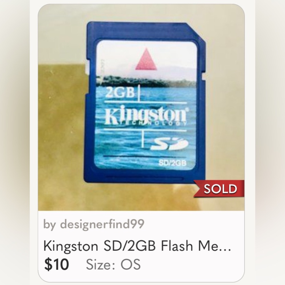 🌞Host pick!!! Electronics - NIB Kingston 4 GB memory card. Brand new in package - Picture 2 of 4